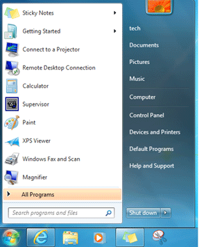 Windows 7 Start Menu, Search Box